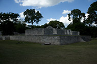 Platform of the Knives at Edzna - edzna mayan ruins,edzna mayan temple,mayan temple pictures,mayan ruins photos